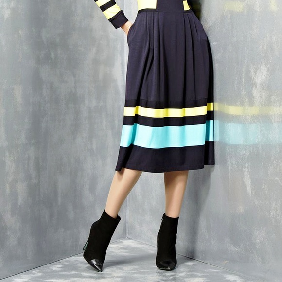 EUROPEAN POCKETS WORK MIDI DRESS LONG SLEEVES - Picture 2 of 2